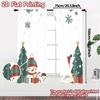 2 Stück, Vorhänge Weihnachtsbäume Schneemänner Rentiere Geschenke Moderne Vorhänge Vielseitige Polyestervorhänge Wärmeisolierung und Raum