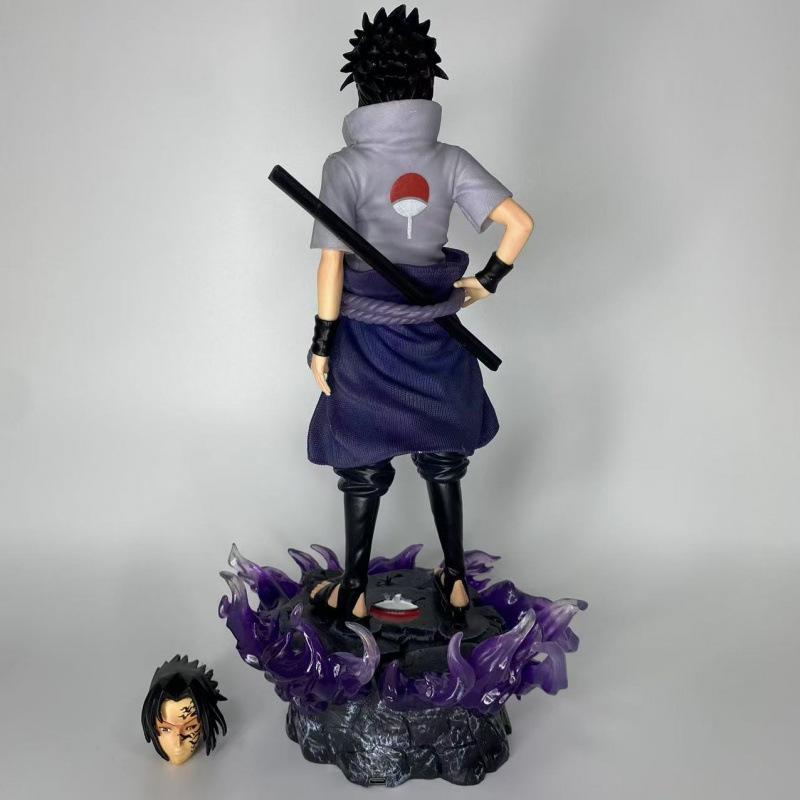 Naruto Figure, Door God Series, Door God Sasuke Statue, Hexagonal Naruto Model, Doll Tide Play Ornament