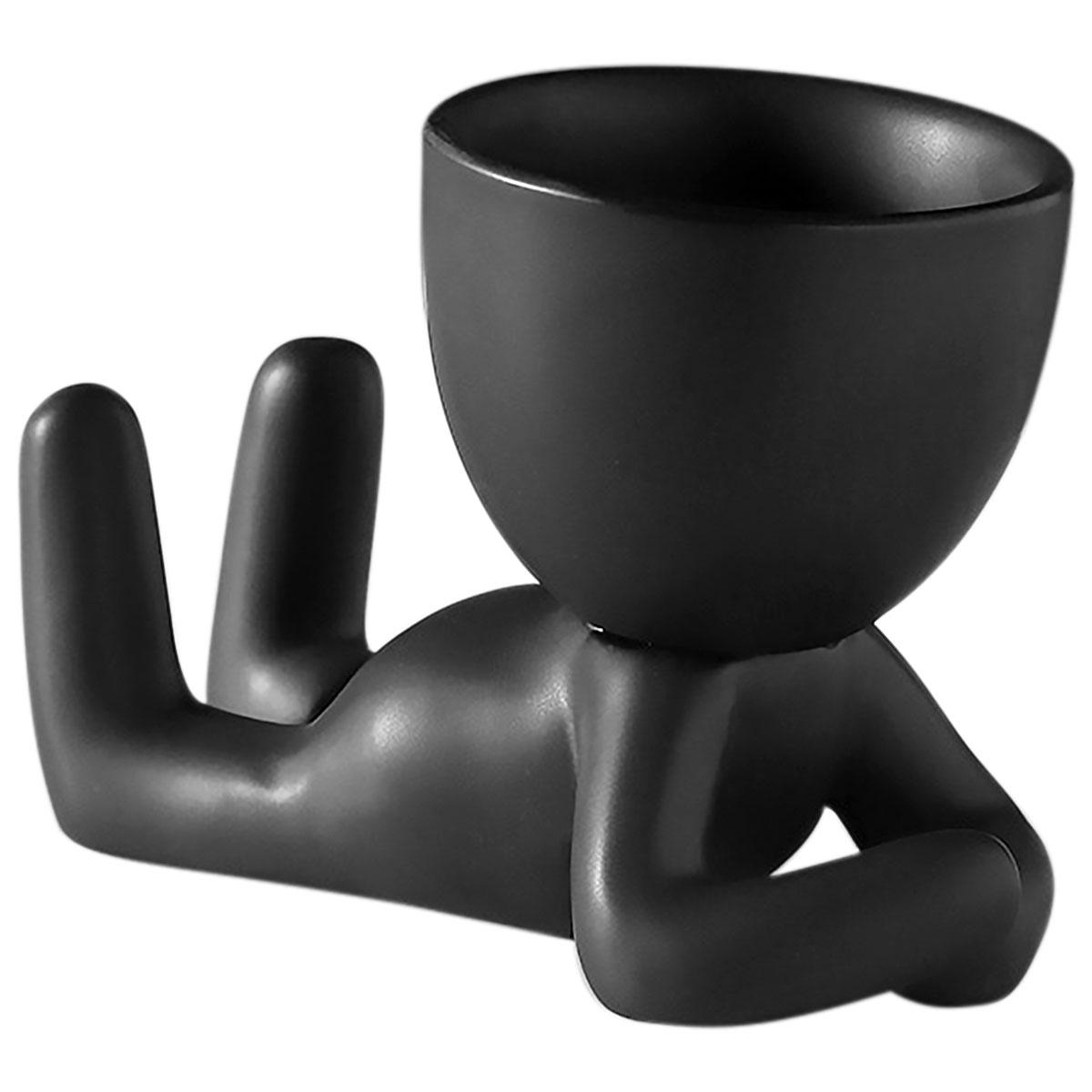 

Керамическая милая ваза в форме человека, маленький цветочный горшок кактуса, креативные растения, суккуленты, вазы, украшение стола, основа для свечи, домашний декор