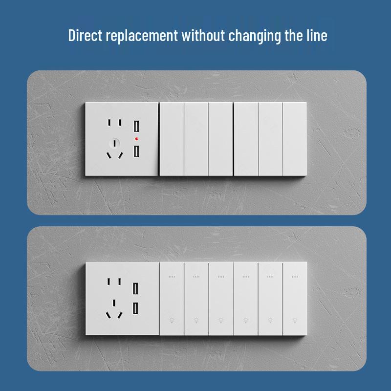 Smart Switch Panel Mesh2.0 Connects To Mijia App, Supports Voice Control, Dual Control, and Zero-fire Version with Bluetooth.