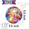 Disco Ball Party Hanging Swirls 70s Disco Birthday Party Decoration Disco Ball Themed Swirl Ceiling Disco Party Hanging Streamer for 70s 80s Baby