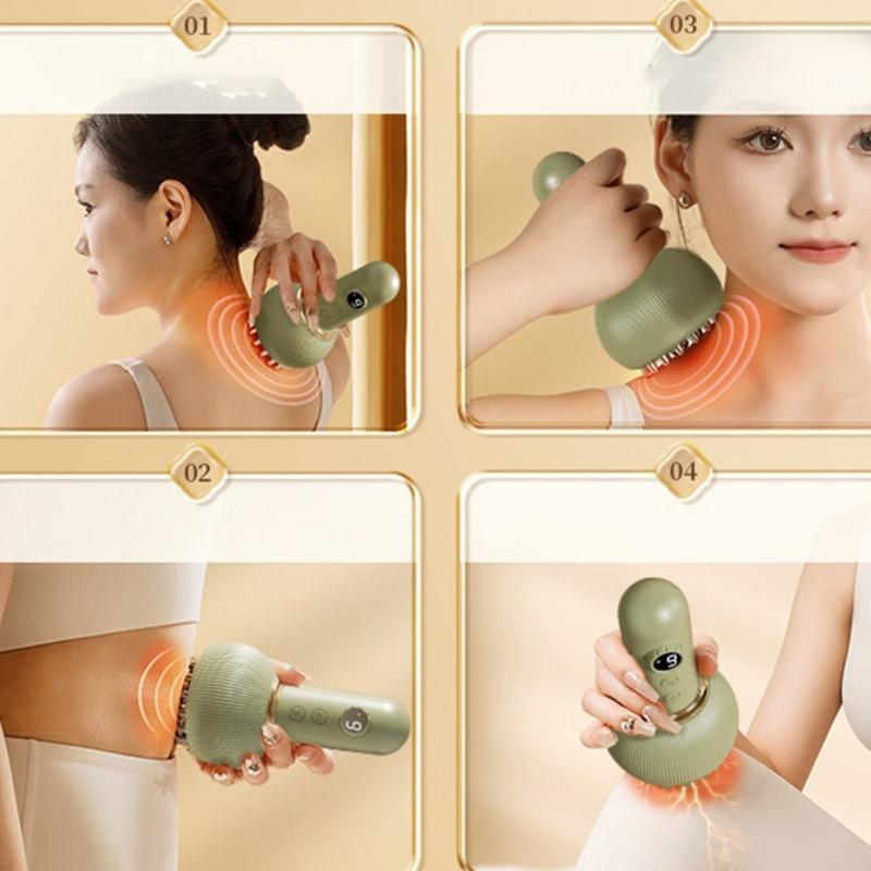 Rechargeable Guas Sha Tool Massagers 9Speed Vibrations Mode ABS Electric Scraper For Muscle Relief Home Office Use