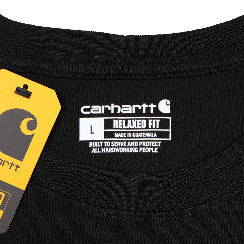 Carhartt Short Sleeve Size Usa004 Men's T-Shirt, XL, Black, [Used]