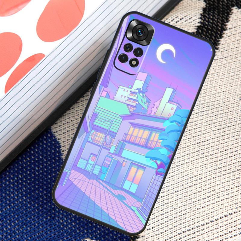 Pastel Japan Kyoto City Case For Xiaomi Redmi Note 12 8 9 10 11 Pro 9S 10S 11S 8T Redmi 10 12C 9C 10A 10C Coque