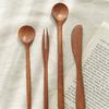 DECOVIEW Natural Wood Dessert Cutlery