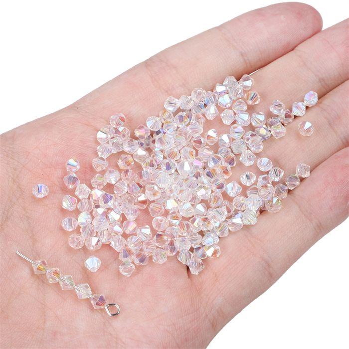PERLES EN VERRE CRISTAL 4MM 20PCS/SAC