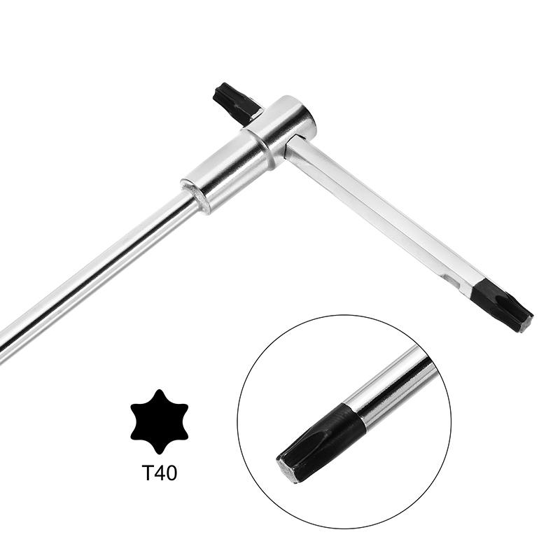 T8 T9 T10 T15 T20 T25 T27 T30 T40 Sliding T-Shaped Torx Star Wrench Adjustable Wrenches for Fast Spinning Car Repair Hand Tools