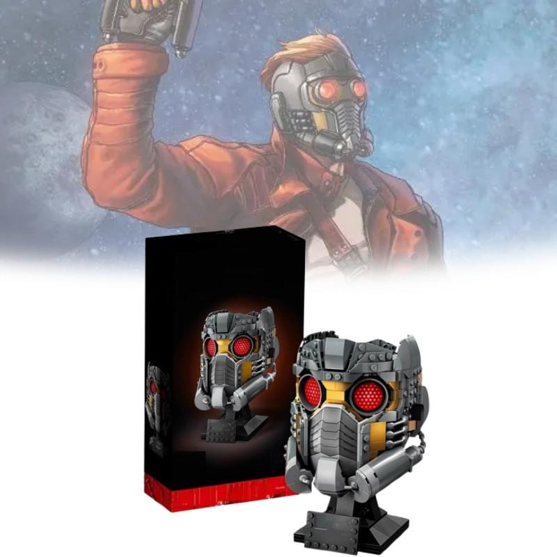 Lord Superhero Star Mask Helmet Model Assembled Small Particles Building Toy