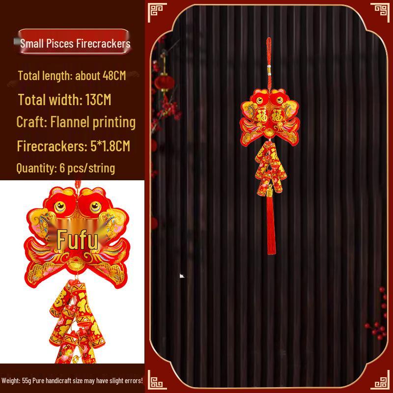 Year of the Snake New Year Trumpet Pendant – Zodiac Home Decoration for Spring Festival