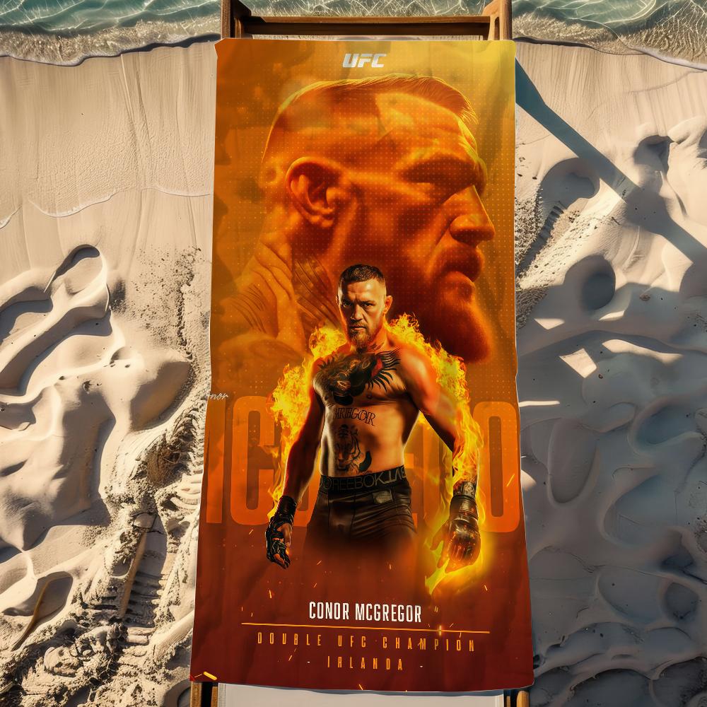 Towel Beach Towel Oversized Quick C-Conor Dry Towel Absorbent Champion Soft Swim Boxer BeachTowels for Men U-UFC Women