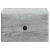 Wall Mounted Nightstand Grey Sonoma 34.5 x 33 x 20 cm