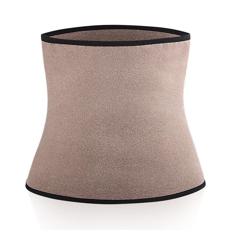 Unisex Plus Velvet Thermal Waist Support Belt - Stomach and Belly Warmth, High Elasticity, Thin Version. верблюд