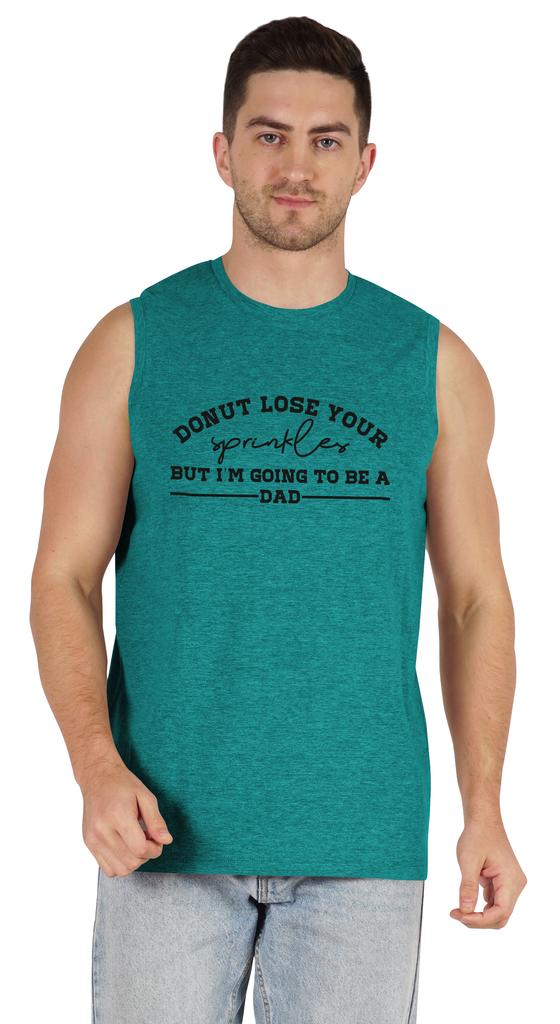 Inkmeso Men  s Tshirt   Donut Loose Your Sprinkles But I  m Going To Be A Dad   Graphic Tshirt For Pregnancy