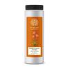 Forest Essentials Silken Dusting Powder Lime Saffron & Oudh | Natural Body Powder with Lime Saffron & Oudh | Corn Starch with Cocoa Butter | Leaves