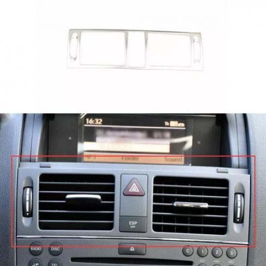 For Benz C-Class 2007-2014 Air Outlet Vent Cover Silver Titanium Central Console