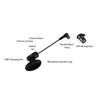 Wireless Instrument Microphone 2.4G Wireless 360° Rotation Guitar, Violin, Accordion, Guzheng Performance Wireless Microphone