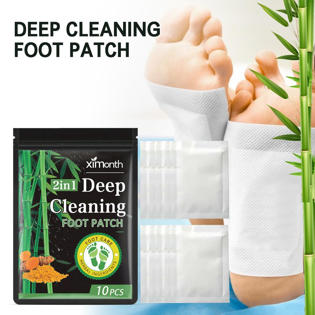 Ximonth Bamboo Charcoal Detox Foot Patches For Deep Cleansing And Stress Relief