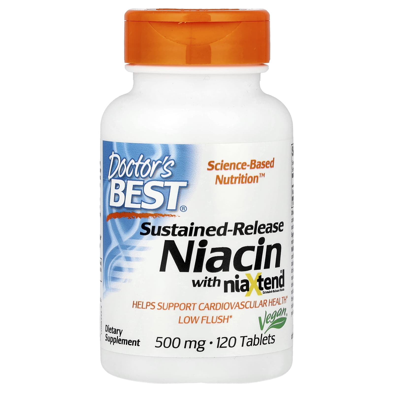 

Doctor S Best, Extended Release Niacin with Niaxtend®, 500Mg, 120 Tablets