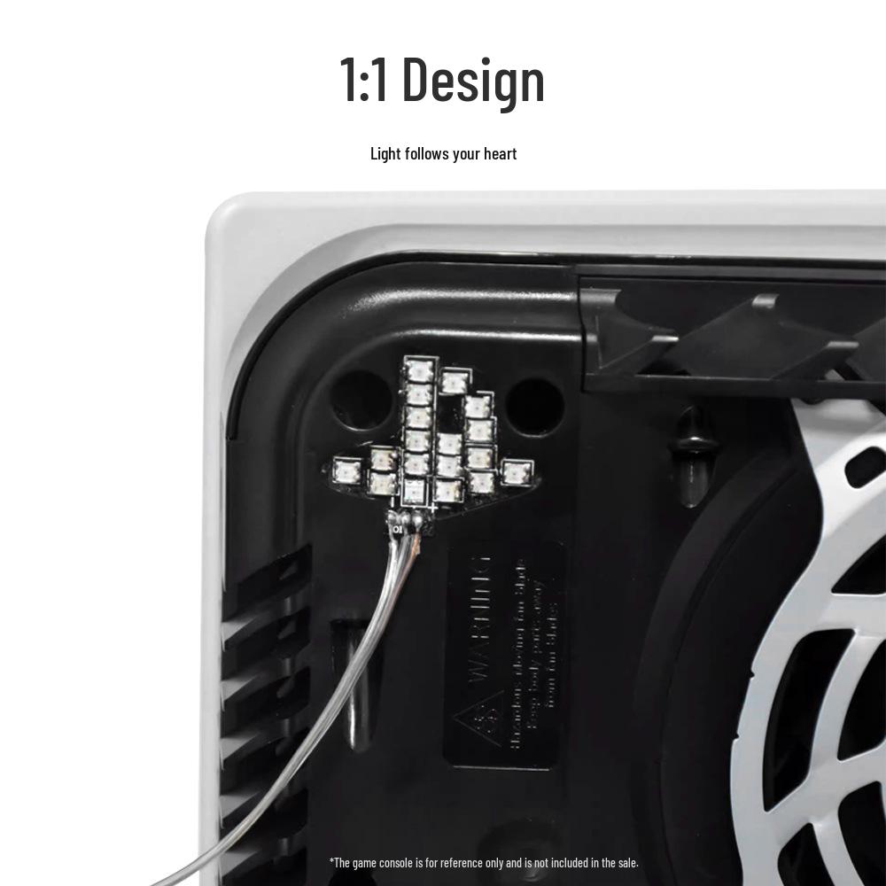 Colorful Atmosphere Lights for PS5 Digital & Disc Edition Consoles, Dynamic Logo LED Lighting