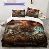 Classic Movies  Pattern Bedding Quilt Set Quilt Cover Pillowcase Home Decoration Birthday Gift (1 * Duvet Cover + 2 * Pillowcase, Without Core)