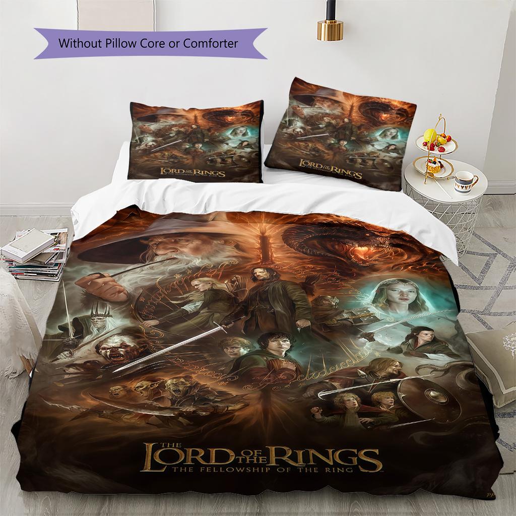 Classic Movies  Pattern Bedding Quilt Set Quilt Cover Pillowcase Home Decoration Birthday Gift (1 * Duvet Cover + 2 * Pillowcase, Without Core)