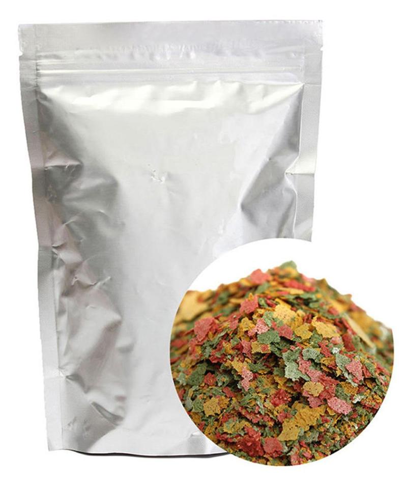 100g Fresh Tropical Ornamental Fish Thin Slice Food Aquarium Fish AF Feed Fish Seedling Fattening Food Family Garine Ornamental