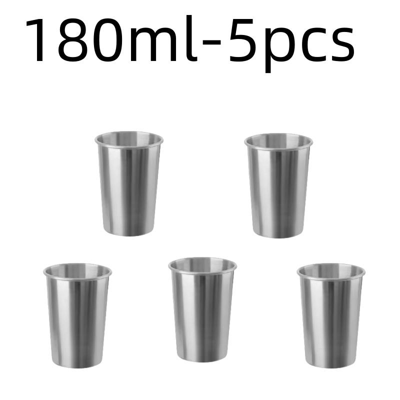 Stainless Steel Metal Cup Beer Cups White Wine Glass Coffee Tumbler Travel Camping Mugs Drinking Tea Mug Set Outdoor
