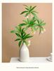 Lifelike Artificial Flower Arrangement - Potted Green Plants for Indoor Decoration in Living or Dining Rooms.