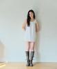 Hombadittingjeu Lace Sleeveless Dress (White)