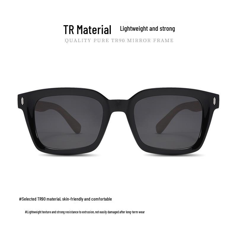 Chic Women's Slimming Polarized UV Protection Sunglasses - Wood Grain, Small Frame for Driving.