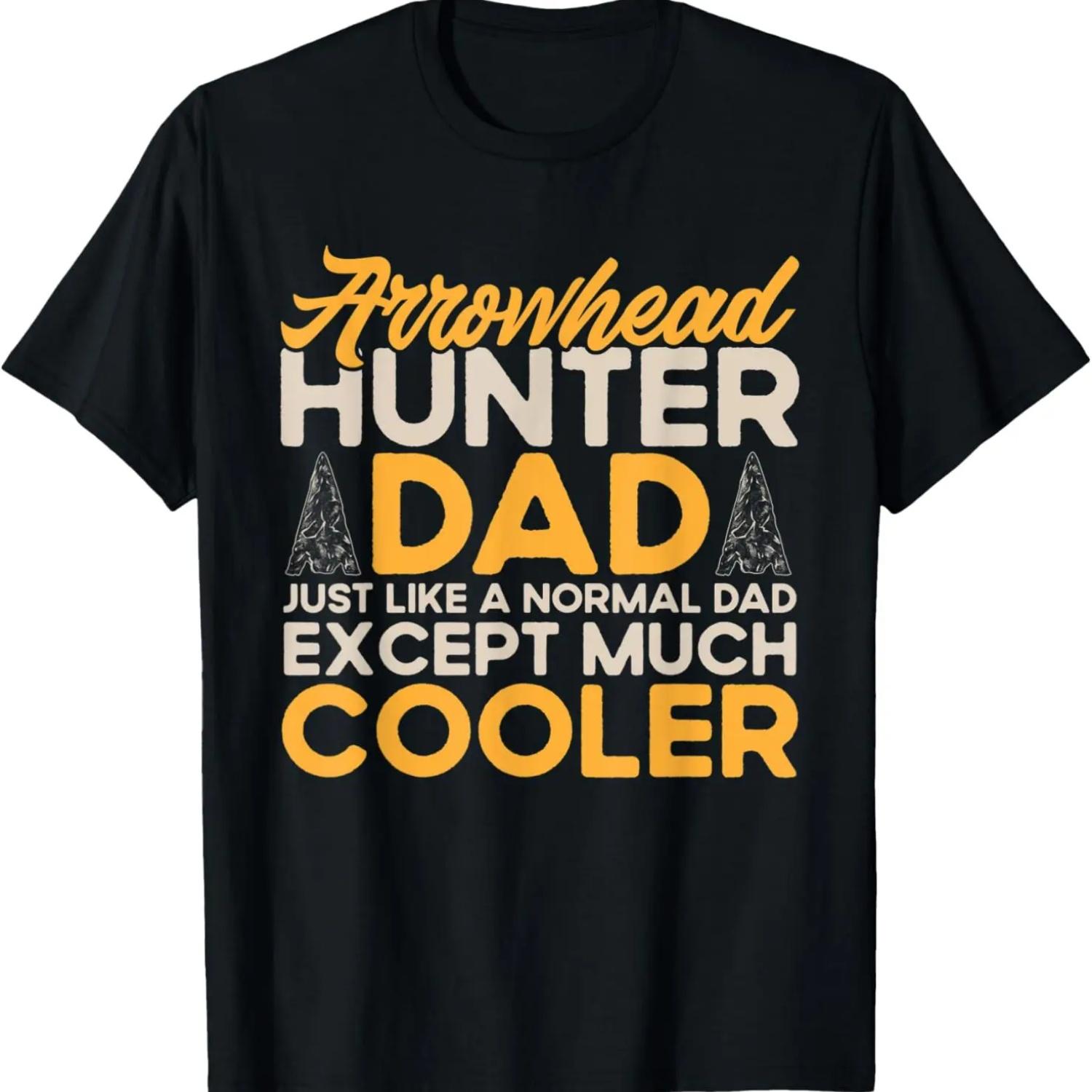 Mens Arrowhead Hunter Dad Father s Day Arrowhead Hunting T-Shirt S