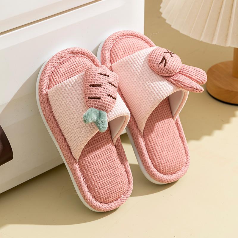 

Детские тапочки льняные домашние для детского сада для девочек весна и осень детские родитель-ребенок для малышей мальчиков напольные нескользящие домашние туфли 24-25 [shoe inner length 18 cm]