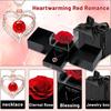 Herz und Rose Partner-Halsketten-Set, Ewige Liebe Anhänger mit Geschenkbox, Romantisches Geschenk, Ideales Jahrestagsgeschenk für Ehefrau, Freundin, MUTTER