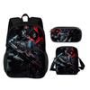 Call of Duty Round Front Bag Backpack Pen Bag shoulder Bag 3Pcs Set Print New Trendy Student Best School Companion