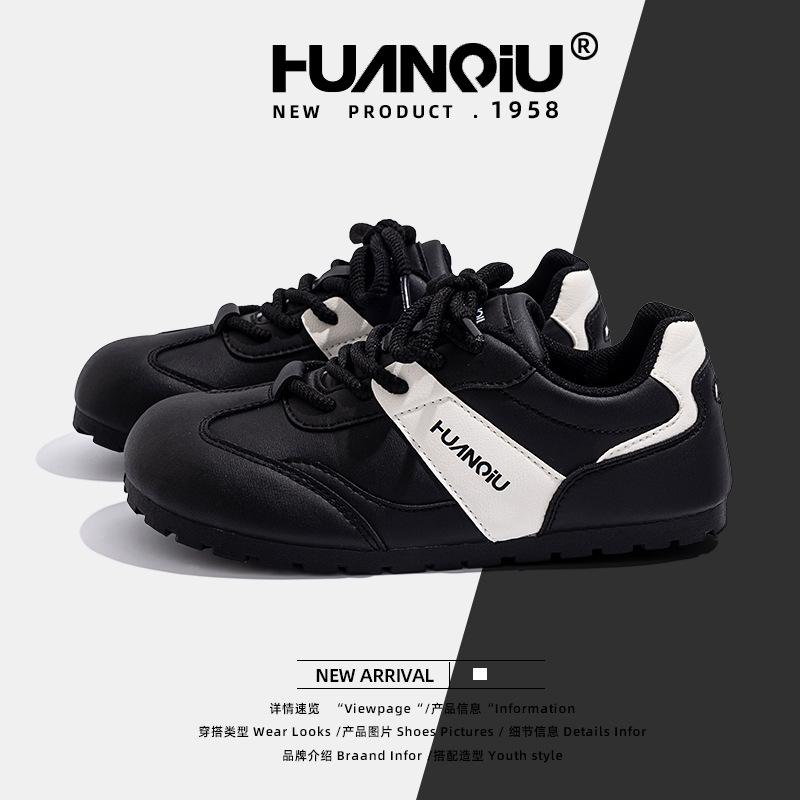Global wear-resistant moral training shoes women's 2025 new summer models versatile flat-bottomed niche lightweight casual board shoes ZHQ9081