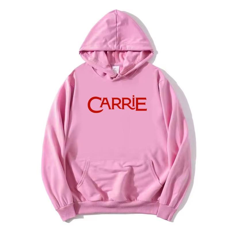 Horror Film Carriee Letter Print Hoodies Men Woman Harajuku Hip Hop Punk Sweatshirts Warm Yet Not Bulky for Autumn & Winter