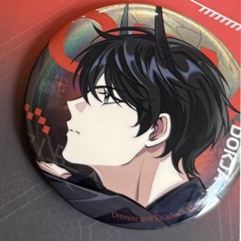 Omniscient Reader's Viewpoint Pins Anime Peripherals Kim Dokja Metal Badge Yoo Joonghyuk Pin Tinplate Itabag Accessory Toys Boys
