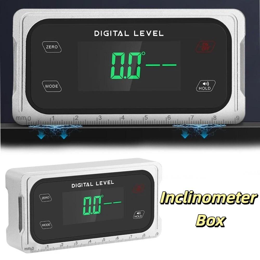4 X 90° Level Angle Gauge Digital Display Angle Finder Universal Inclinometer Box  Construction