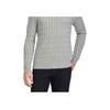 Polo Ralph Lauren SS22 Klassischer Zopfstrick Uni Pullover Herren Pullover Grau MNPOSWE16810058-D86