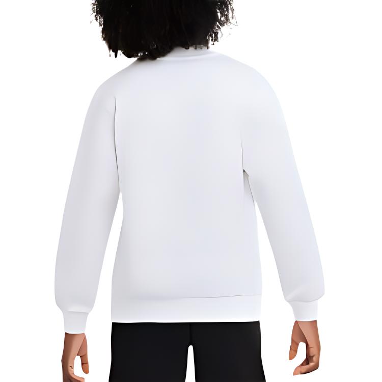 Nike Sweatshirt Round Neck Logo Long Sleeve Kids Tops White FD2992051