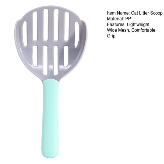 Cat Litter Scoop Plastic Cat Sifting Shovel Wide Litter Scooper Mesh Litter Sifter Poop Sifting Scooper