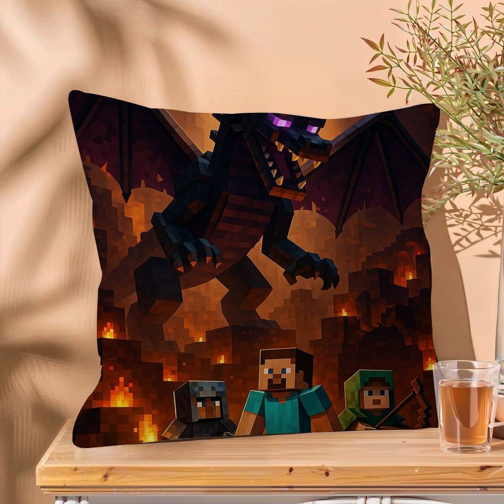1PC PC Game M-Minecraft  Cushion Cover Car Throw Pillow Case For Sofa Car Christmas Gift