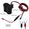 12 24V Motorcycle Waterproof Cigarette Lighter Socket USB Charger for Phone