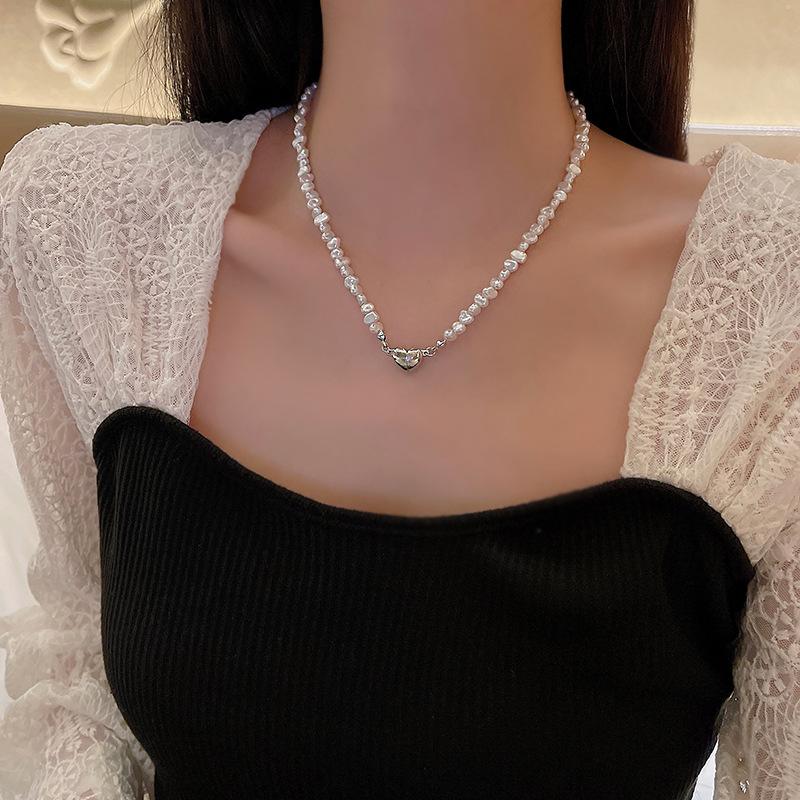 ins cute millennial sister y2k child love chain bracelet collarbone chain sweetheart various hair