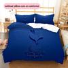 FC Tottenham Hotspur Logo Pattern Bedding Home Decoration Birthday Gift (1 * Duvet Cover + 2 * Pillowcase, Without Core)