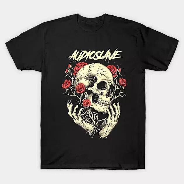 Трендовая черная хлопковая футболка AUDIOSLAVE унисекс, все размеры до 5XL S