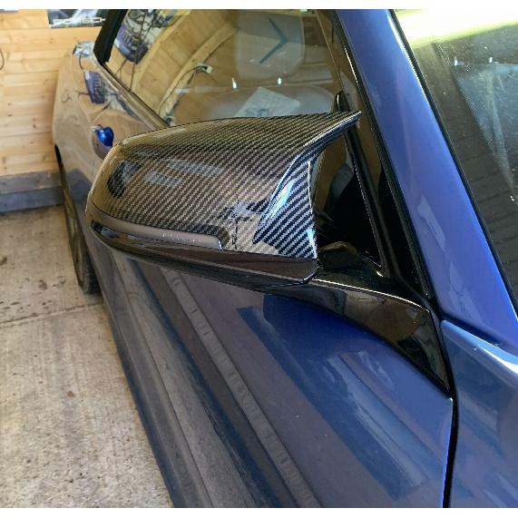 For BMW 1 2 3 4 X Series Rear View Side Mirror Cover F20 F21 F22 F23 F30 F32 F36 X1 E84 F87 M2 Carbon Fiber Pattern Accessories