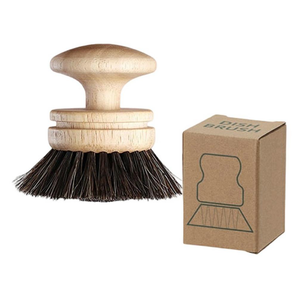 Natural Sisal Dish Brush Solid Wood Handle Kitchen Cleaning Brush Multi-Functional Non-Scratch Pot Scrubber