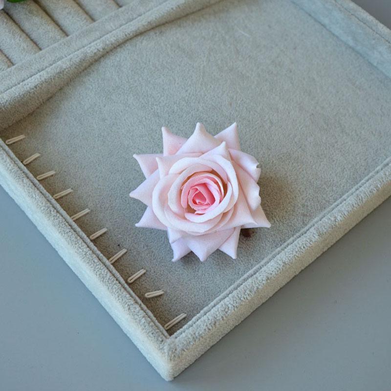 Barrette latérale rose rouge vintage pour spectacles de danse