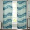 Lines Waves Waves Gradient Voile Sheer Curtains For Living Room Window Chiffon Tulle Curtain Kitchen Bedroom Drapes Home Decor
